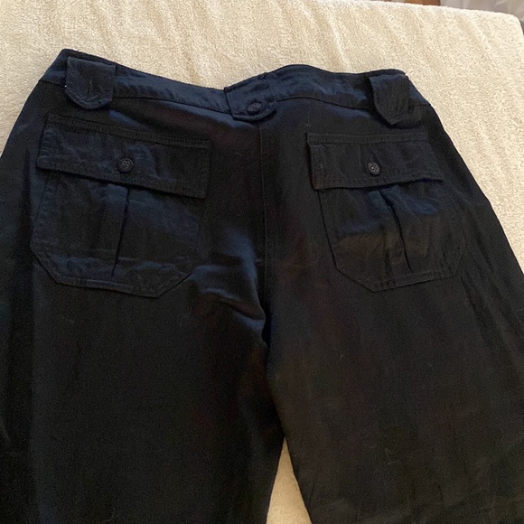 Roberta Scarpa Made in Italy stunning satin looking cargo joggers w/pockets - Picture 8 of 16